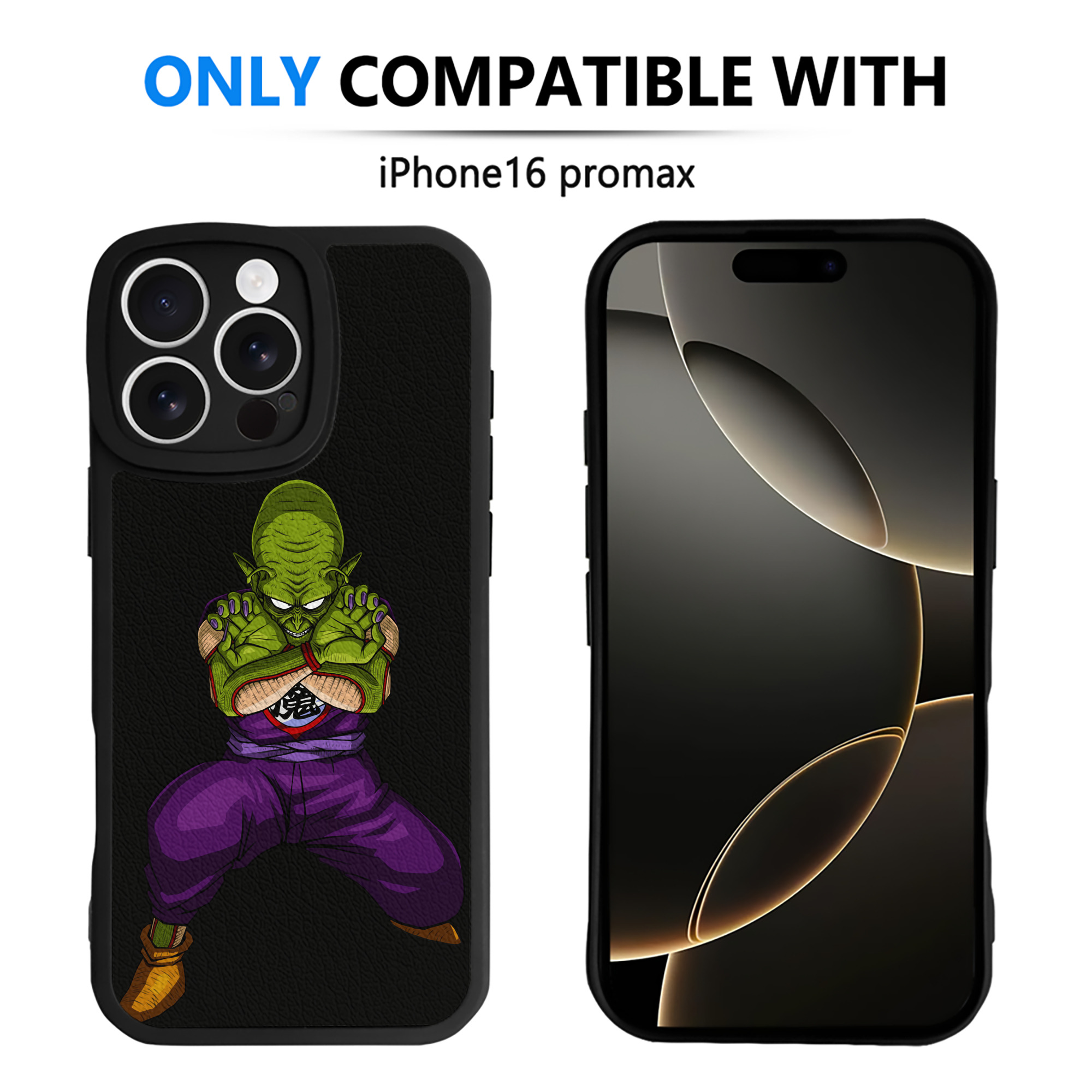 （画像用） ドラゴンボール DRAGON BALL 【iPhone 16シリーズ対応】シリコンスマホケース（レザー調） 材質：シリコン